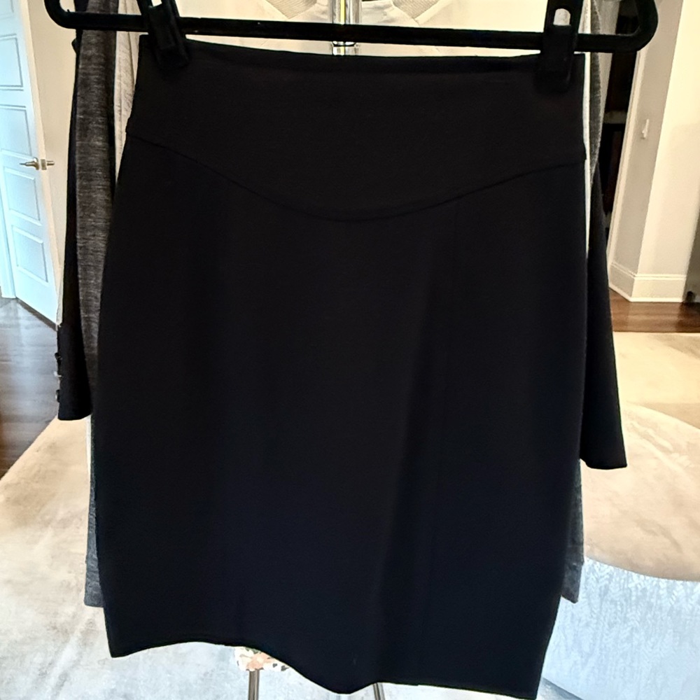 Rebecca Taylor Black Knit pencil skirt.
